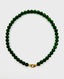 18" Canadian Jade Necklace with 2-Tone Gold Vermeil & Sterling Silver Diamond Clasp