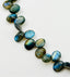 18" Faceted Clustered Oval Labradorite Necklace with Two Tone Diamond Clasp