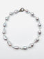 18" Grey Freshwater Baroque Pearl Necklace with Two-Tone Vermeil and Diamond Clasp