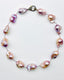 18" Jumbo Natural Baroque Freshwater Pearl Necklace with a Two Tone Diamond Clasp