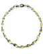 18" AAA Faceted Marquis Shaped Smoky and Lemon Quartz and Smoky Quartz Ball Necklace with Two Tone Diamond Clasp