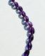 18" 3mm AAA Faceted Barrel Amethyst Necklace with Two Tone Diamond Clasp