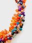 18" Three Dimensonial Carnelian Teardrop Necklace