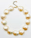 18" Phillipine Shell Moonstone Necklace with Gold Filled Clasp