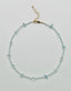 18" Faceted Light Blue Combo Gold Filled