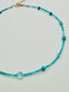 18" Opal, Blue Topaz, Turquoise, Apatite Combination Necklace