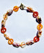 18" Carnelian Donut, Faceted Carnelian Ball, and Natural Baroque Pearl Necklace