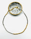 18" Faceted Pyrite, Gold, White and Rhodium 3mm Pyrite Necklace with Gold Filled Clasp