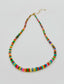18" Pink Multicolor Opal Necklace with 2"Extension Chain