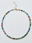 18" Multi-Color Faceted Gemstone Rondelle Necklace with Gold Fill Clasp
