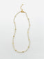 18" 4mm Freshwater Pearl and Gold Filled Faceted Bead Necklace