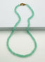18" AAA Peru Chalcedony 6mm Rondelle Necklace with Gold Vermeil Diamond Clasp