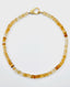 18" Faceted Ombre Citrine Heishi Necklace with Vermeil and Diamond Clasp