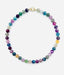 18" Bright Rainbow Colored Fluorite Ball with Vermeil Diamond Clasp