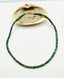 18" Green Ethiopian Opal Rondelle Necklace with Gold Vermeil Diamond Clasp