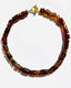 18" Rare Sumatra Amber Beads with Gold Toggle