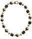 18" Tahitian Pearl and Mystic Labradorite Necklace with Large Two Tone Diamond Clasp