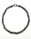 18" Faceted Mystic Labradorite 10mm Rondelle Necklace with Sterling Silver and Diamond Clasp
