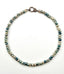 18" Faceted AAA Silverite Rondelle Necklace with Sterling Silver and Diamond Clasp