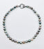 18" Ombré Tahitian Graduated 11-13mm Pearl Necklace with Large Sterling Silver Diamond Clasp