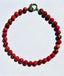 18" Scarlet Red Sea Sediment Imperial Jasper Necklace