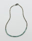 18" Natural Blue Zircon and Pyrite Necklace with Sterling Silver