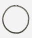 18" Rhodium Curb Chain with Sterling Silver Rhodium Removable Clasp
