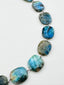 18" Flat Faceted Labradorite Necklace with Sterling Silver Clasp