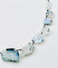 18" Organic Shaped Rainbow Moonstone Cabochon Necklace