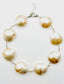 18" Phillipine Shell Moonstone and Freshwater Pearl Necklace with Sterling Silver Clasp