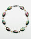 18" Medium Puffy Abalone and Abalone Cube Mix Necklace