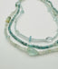 18" Faceted Aquamarine Combo Necklace with Sterling Silver