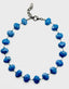 18" Flat Faceted Denim Lapis Necklace