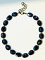 18" Faceted Oval Sodalite with Faceted Rainbow Moonstone Ball