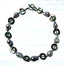 18" Abalone Donut, Grey Baroque Pearl, and Labradorite Rondelle Necklace