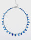 18" Flat Organic AAA Blue Kyanite Necklace with Sterling Silver Clasp