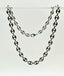 18" Oval Piece Sterling Silver Chain