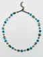18" Peru Boulder Opal Apatite Rondelle and Pyrite Necklace