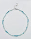 18" Faceted Oval Ombré Moss Aquamarine Necklace