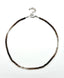 Faceted Ombre Smokey Quartz Rondelle Necklace with Sterling Silver Clasp, 18"