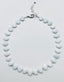 18" Flat Faceted White Agate and Moonstone Necklace