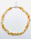 18" Triple Strand Faceted Yellow Opal Mix Necklace