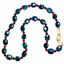 18" Faceted Ruby in Kyanite and Ruby Ball Necklace with Sterling Silver Carabiner