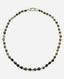 18" Graduated AAA Faceted English-Cut Smoky Quartz Teardrop Necklace with Sterling Silver Carabiner