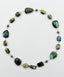 18" Labradorite Natural Opal Necklace with Diamond Rhodium Sterling Silver Clasp
