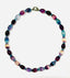 18" Flourite Oval and London Blue Topaz Heishi with Sterling Silver Diamond Clasp