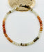 18" 10mm Smooth Multi Moonstone Rondelle Necklace with Sterling Silver Diamond Clasp