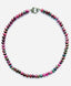 18" Ruby in Kyanite Rondelle Necklace with Sterling Silver Diamond Clasp