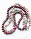18" Ruby in Kyanite Rondelle Necklace with Sterling Silver Diamond Clasp