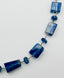 18" AAA Rectangular Blue Kyanite Necklace with Sterling Silver Diamond Clasp